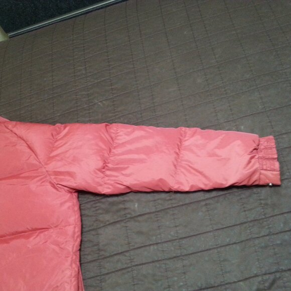 Vintage Camel Down Puffer Jacket 70's 80's Mens's Large  red/orange - Picture 8 of 15